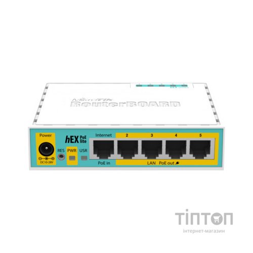 Маршрутизатор Mikrotik hEX PoE lite (RB750UPr2)
