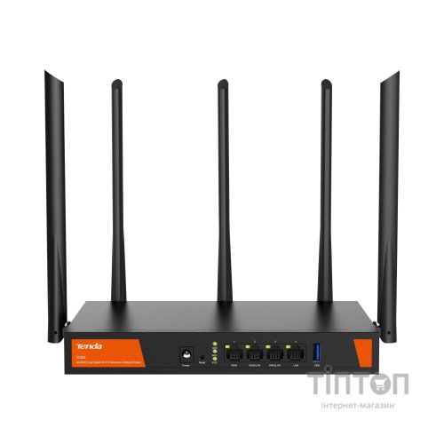 Маршрутизатор Tenda Маршрутизатор TENDA W30E Hotspot AX3000 4xGE (1xGE WAN, 2xGE LAN/WAN, 1xGE LAN) (W30E)