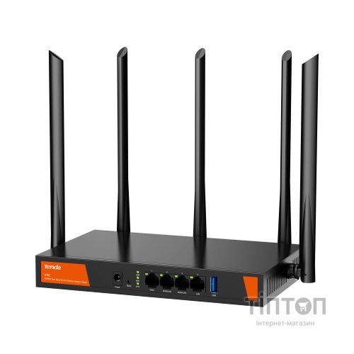 Маршрутизатор Tenda Маршрутизатор TENDA W30E Hotspot AX3000 4xGE (1xGE WAN, 2xGE LAN/WAN, 1xGE LAN) (W30E)