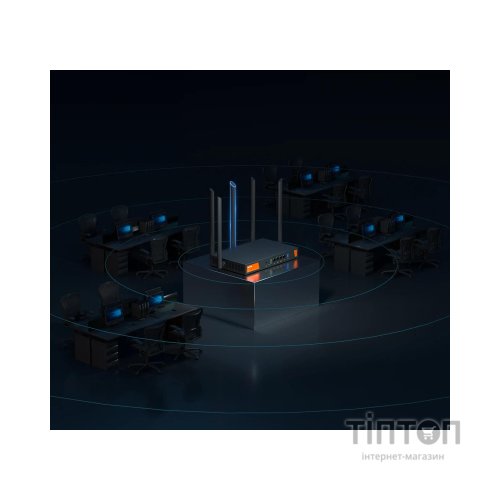 Маршрутизатор Tenda Маршрутизатор TENDA W30E Hotspot AX3000 4xGE (1xGE WAN, 2xGE LAN/WAN, 1xGE LAN) (W30E)