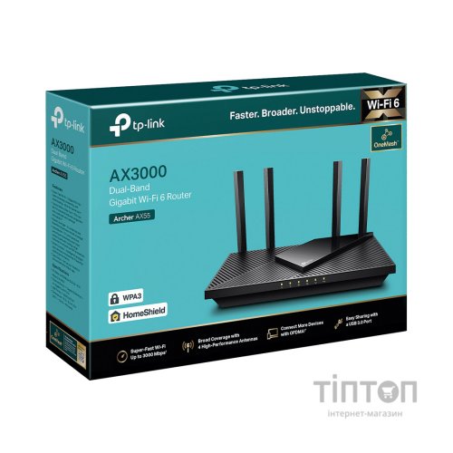 Маршрутизатор TP-Link ARCHER AX55 (ARCHER-AX55)
