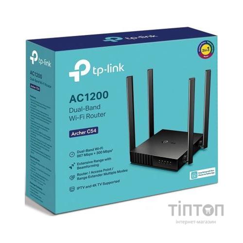 Маршрутизатор TP-Link ARCHER C54 AC1200 4xFE LAN, 1xFE WAN (ARCHER-C54)