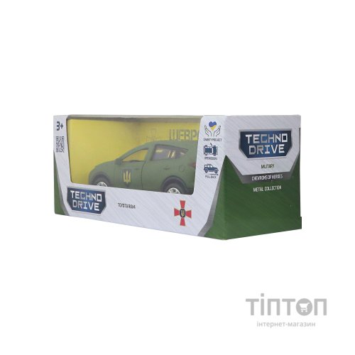 Машина Battat серії Шеврони Героїв - Toyota RAV4 - Сухопутні війська ЗСУ (KM6198M2)