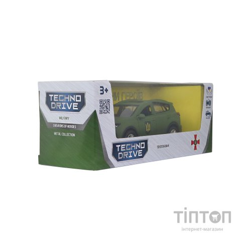 Машина Battat серії Шеврони Героїв - Toyota RAV4 - Сухопутні війська ЗСУ (KM6198M2)