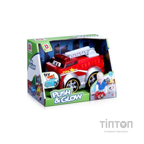 Машина Bb Junior Push and glow Пожежна (16-89006)