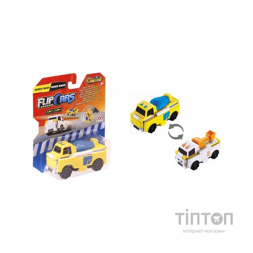 Машина Flip Cars 2 в 1 Бетономішалка і Траншеєкопач (EU463875-02)
