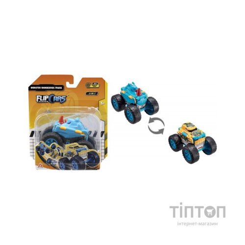 Машина Flip Cars 2 в 1 Монстр-трак Носоріг (EU463875A-03)