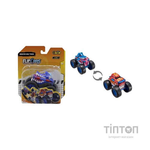 Машина Flip Cars 2 в 1 Монстр-трак Вовк (EU463875A-01)