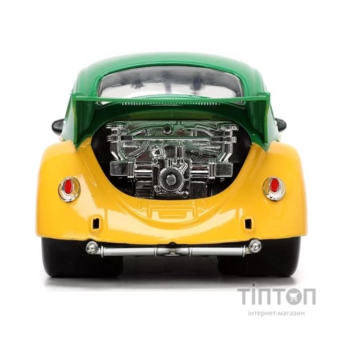 Машина Jada металева Черепашки-Ніндзя Фольксваген Бітл (1959) з фігуркою Мікеланджело, 1:24 (253285002)