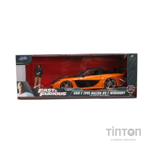 Машина Jada металева Форсаж 9 Mazda RX-7 із фігуркою Хана 1:24 (253205002)