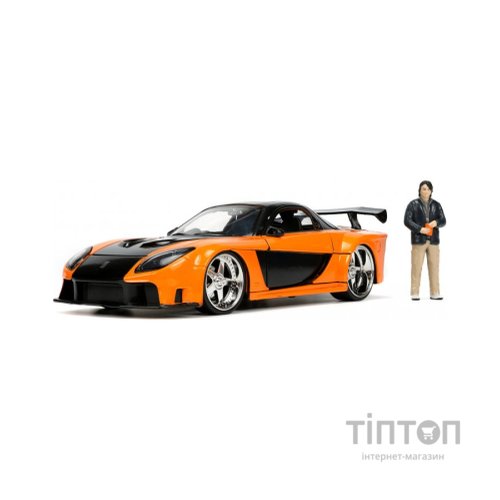 Машина Jada металева Форсаж 9 Mazda RX-7 із фігуркою Хана 1:24 (253205002)