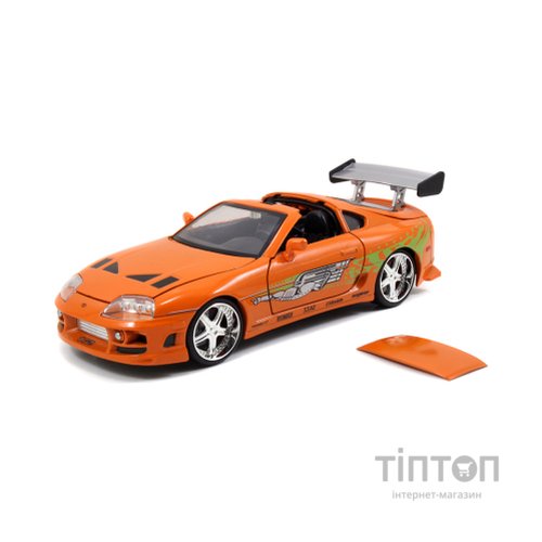 Машина Jada металева Форсаж Toyota Supra (1995) + фігурка Браяна 1:24 (253205001)
