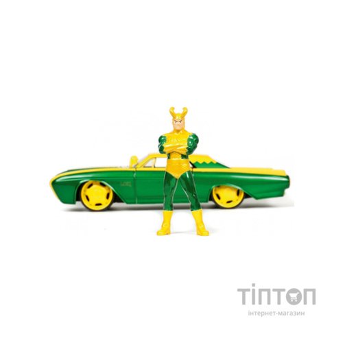 Машина Jada металева Марвел Форд Тандерберд 1963 з фігуркою Локі 1:24 (253225026)