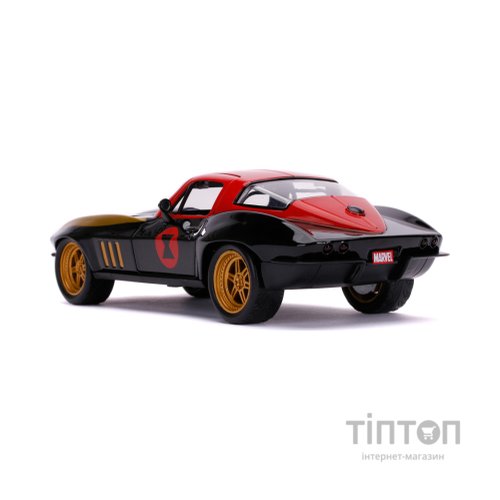 Машина Jada металева Марвел Месники Chevrolet Corvette (1966) + фігурка Чорної вдови 1:24 (253225014)