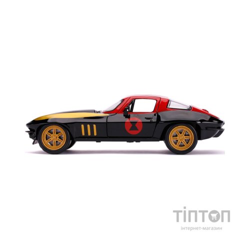 Машина Jada металева Марвел Месники Chevrolet Corvette (1966) + фігурка Чорної вдови 1:24 (253225014)