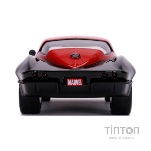 Машина Jada металева Марвел Месники Chevrolet Corvette (1966) + фігурка Чорної вдови 1:24 (253225014)