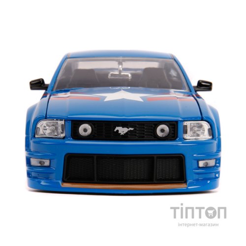 Машина Jada металева Марвел Месники Ford Mustang GT (2006) + фігурка Капітана Америки 1:24 (253225007)