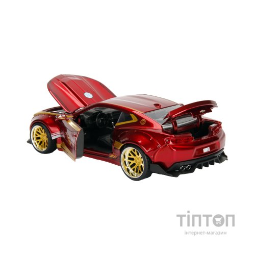 Машина Jada металева Марвел. Месники: Шевроле Камаро (2016) з фігуркою Залізної людини 1:24 (253225003)