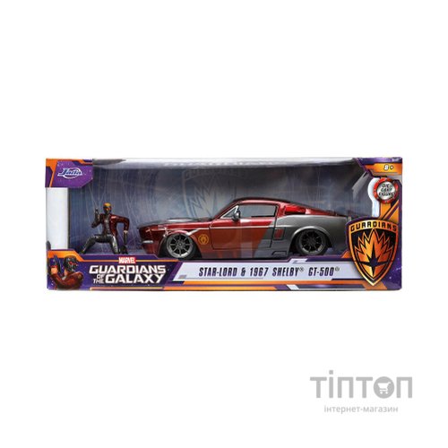 Машина Jada металева Марвел Стражі Галактики Форд Мустанг 1970 з фігуркою Зоряного лорда 1:24 (253225019)