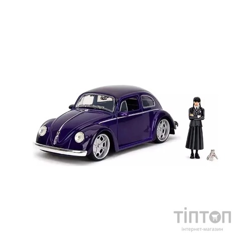 Машина Jada металева Венздей Фольксваген Бітл з фігуркой Венздей, 1:24 (253255076)