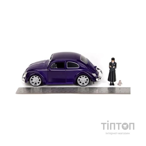 Машина Jada металева Венздей Фольксваген Бітл з фігуркой Венздей, 1:24 (253255076)
