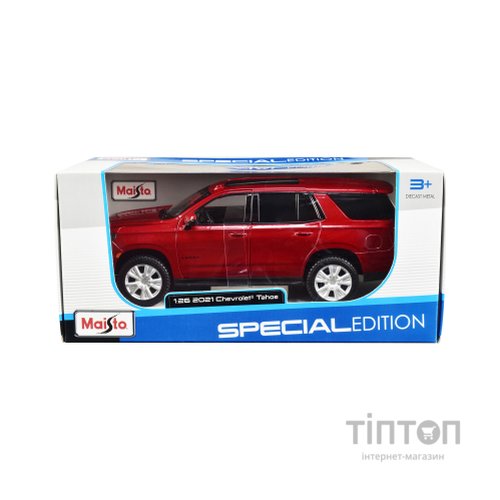 Машина Maisto 2021 Chevy Tahoe червоний 1:24 (31533 red)