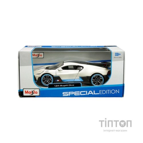 Машина Maisto Bugatti Divo білий 1:24 (31526 met. white)