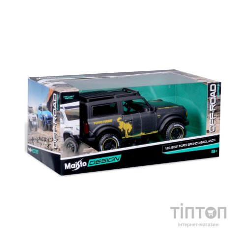 Машина Maisto Ford Bronco 2021 Badlands 1:24 Сірий металік (32541 met. grey)