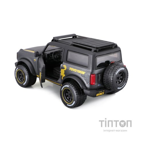 Машина Maisto Ford Bronco 2021 Badlands 1:24 Сірий металік (32541 met. grey)