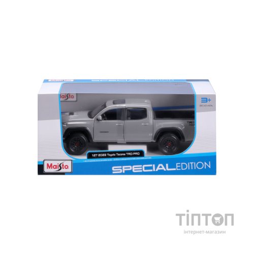 Машина Maisto Toyota Tacoma TRD TRO (2023) сіра, 1:24 (32910 grey)
