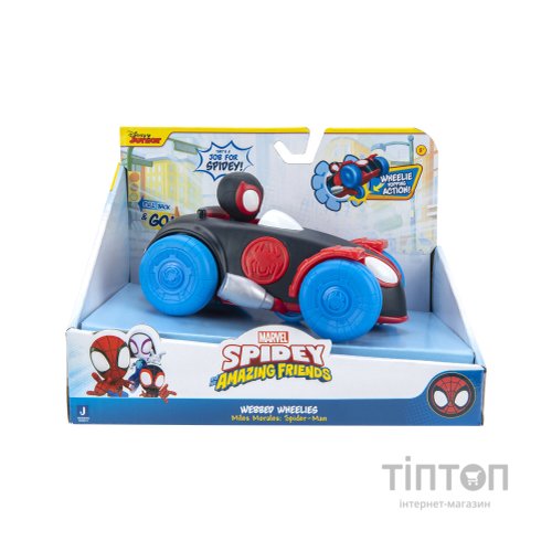 Машина Spidey інерційна Pull Back Vehicle Spinn Майлз Моралес (SNF0017)