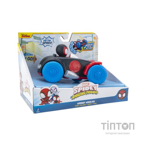 Машина Spidey інерційна Pull Back Vehicle Spinn Майлз Моралес (SNF0017)