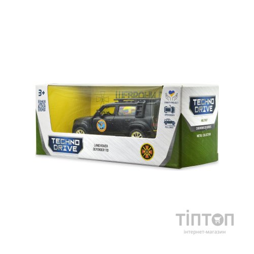 Машина TechnoDrive Автомодель серії Шеврони Героїв - Land Rover Defender 110 - ГУР МО (250364M)