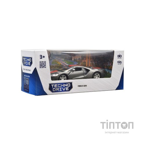Машина TechnoDrive Ford GT 2019 сірий (250338U)
