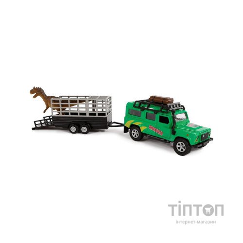 Машина TechnoDrive Land Rover причепом і динозавром (520178.270)
