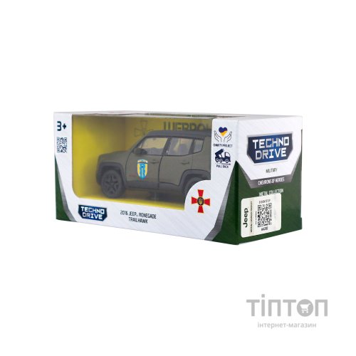 Машина TechnoDrive серії Шеврони Героїв - Jeep Renegade Trailhawk - Айдар (250351W)