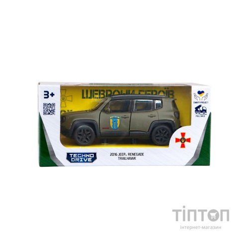 Машина TechnoDrive серії Шеврони Героїв - Jeep Renegade Trailhawk - Айдар (250351W)