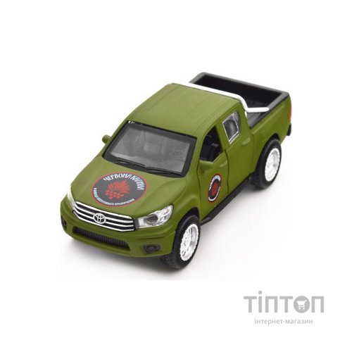 Машина TechnoDrive серії Шеврони Героїв - Toyota Hilux - Червона калина (KM6119)