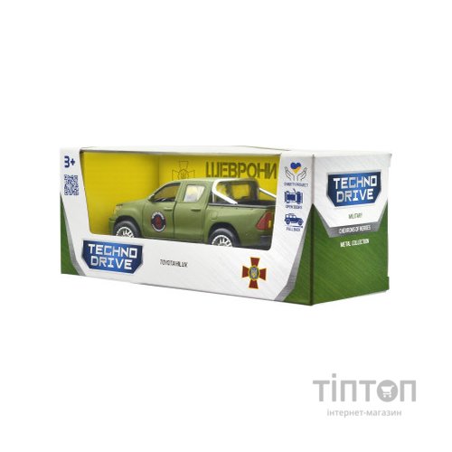 Машина TechnoDrive серії Шеврони Героїв - Toyota Hilux - Червона калина (KM6119)