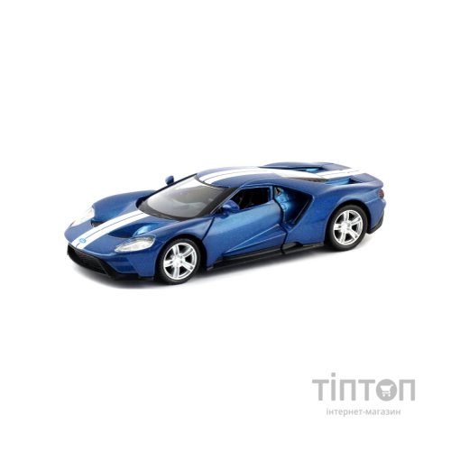 Машина Uni-Fortune FORD GT 2019 зі смугами синя (554050C)