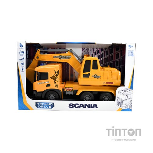 Машинка для дітей TechnoDrive Super Big Truck Екскаватор Scania (5006KS)