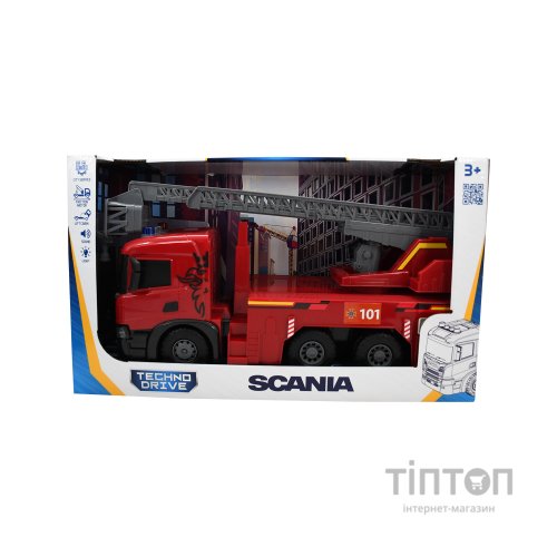 Машинка для дітей TechnoDrive Super Big Truck Пожежна машина Scania (5005KS)