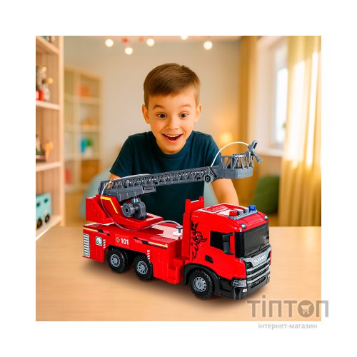 Машинка для дітей TechnoDrive Super Big Truck Пожежна машина Scania (5005KS)
