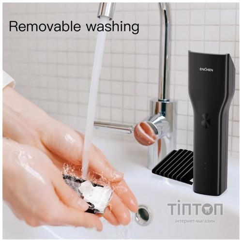 Машинка для стрижки Xiaomi Enchen Boost Black Set + Пеньюар и ножницы