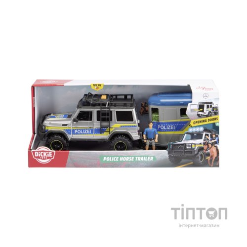 Масштабна модель автомобіля Dickie Toys набір Поліція Перевезення коней (3717007)