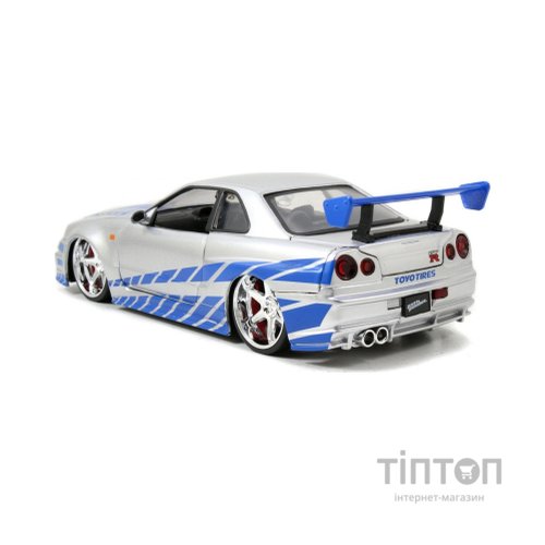 Масштабна модель автомобіля Jada Форсаж Ніссан Скайлайн GT-R 2002 (9397158314R00)
