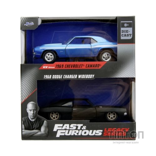 Масштабна модель автомобіля Jada набiр автомоделей Fast and Furious Dodge Charger та Chevrolet Camaro (253202013)
