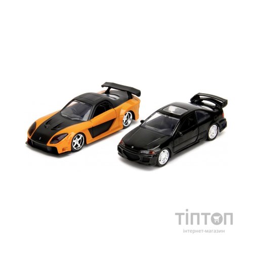 Масштабна модель автомобіля Jada набiр автомоделей Fast and Furious Mazda PX-7 і Honda Civic EJ1 (253202011)
