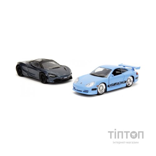 Масштабна модель автомобіля Jada набiр автомоделей Fast and Furious Porsche 911 GT3 R5 і McLaren 7Z05 (253202012)