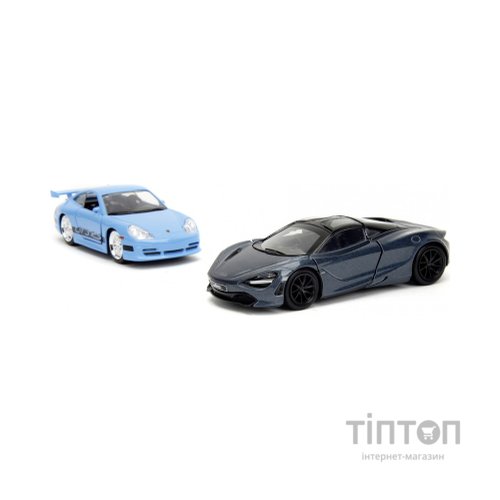 Масштабна модель автомобіля Jada набiр автомоделей Fast and Furious Porsche 911 GT3 R5 і McLaren 7Z05 (253202012)